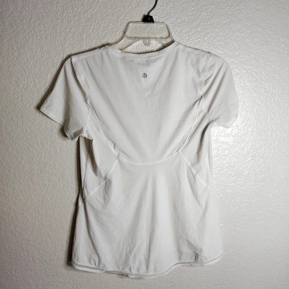 LULULEMON into the sun short sleeve tee in white sz 4 - Picture 5 of 6